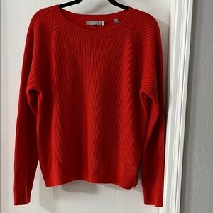 Vince Vibrant Red Crew Neck Sweater